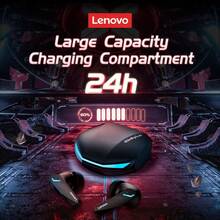 Lenovo GM2 Pro 5.3 Bluetooth Wireless Earphones, Low Latency With Microphone, HD Calls, Dual-Mode Gaming Headset, Chinese Packaging. - White - View 7