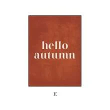 1PC Fall Autumn Maple Leaf Bird Pumpkin Chrysanthemum Posters Prints Canvas Painting Nordic Wall Art Pictures For Living Room Frameless Home Decor