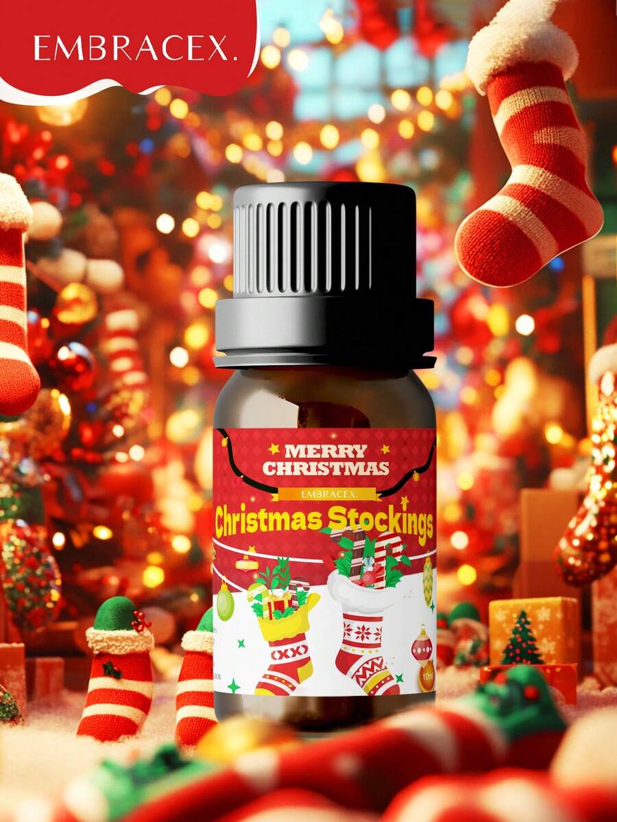 EMBRACEX. 10ml Christmas Wreath Fragrance Oil, Suitable For Christmas Candle Making, Aroma Diffuser, Humidifier, Christmas Room Decor, Car Air Freshener, Daily Use And Christmas Gift