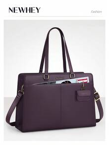 NEWHEY Laptop Bag For Women 15.6 Inch Work Tote Bags Waterproof Leather Laptop Computer Tote Professional Briefcase - Multicolor - View 18