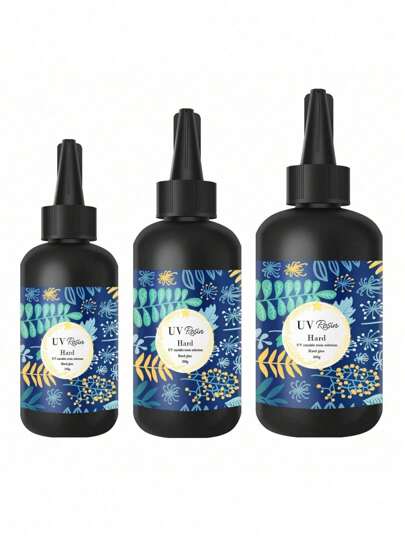 JAYSUING 50/100/200/500g 水晶般透明硬质 UV 树脂、树脂水晶般透明硬质类型 - 升级版紫外线环氧树脂，用于珠宝制作工艺装饰、硬质透明胶水、UV 固化阳光激活树脂铸造涂层，款式将随机发送。