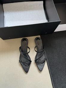 Women Home Slippers - 黑色 - 查看 8