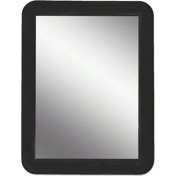 Magnetic Locker Mirror,5" X 7" Small Mirrors School Locker, Bathroom, Household Refrigerator, Locker Accessory, Office Cabinets, And Home (Black) - Black