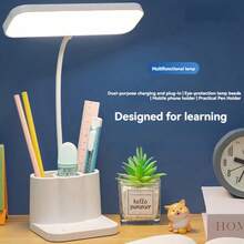 Desk Lamp, LED Flexo With Night Light, 3 Modes Dimmable LED Desk Lamp With 360° Gooseneck, Eye Care Desk Light For Study Office Reading