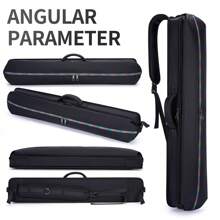 1/2 Cue Billiard Stick Case, Waterproof Oxford Cloth 8-Hole Snooker Cue Carrying Bag