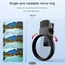 1pc Universal Anti-Reflection CPL Polarizing Filter For Smartphone And DSLR Cameras, Compatible With Various Devices, No Battery Required, Glare Reduction