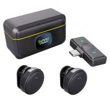 Microphone cravate sans fil professionnel pour smartphone, microphone sans fil plug-and-play avec boîtier de charge numérique pour enregistrement vidéo/audio, micro cravate avec aimant pour interview/vlog/enseignement (expédition aléatoire de nouveaux et anciens modèles)