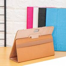 适用于安卓平板电脑（10.1英寸）的通用平板电脑保护套，皮革翻盖支架 - 彩色 - 查看 6