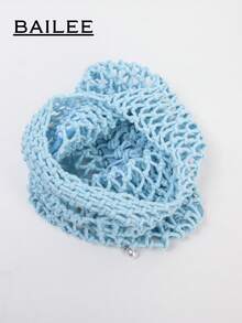 BAILEE Fashionable Colorful Polyester Yarn Hand-Woven Pattern Handbag With Ocean Charm, Suitable For Vacation - Blue - View 11