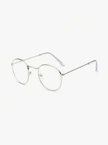 一副男士休闲金属圆框时尚金色眼镜，适合日常阅读和通勤。 - 彩色 - 查看 4