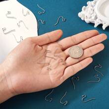 99.9/199.9 件弧形法式耳环钩，带环和珠子，耳环制作套件，防过敏耳钩，适用于 DIY 珠宝制作耳环配件