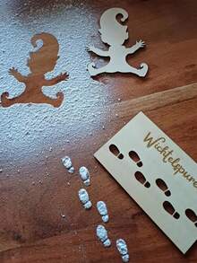 1 pezzo Stencil Gnomo Natalizio, Modello Gnomo Natalizio per Decorazioni Finestre, Gnomo Sciatore Sbattuto Sulla Finestra per Alta Velocità, Decorazioni Natalizie, Decorazioni Invernali per la Stanza, Decorazioni Natalizie per la Casa, Regali di Natale, Decorazioni Natalizie