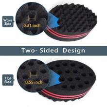 Magic Twist Hair Sponge, Barber Hair Brush Sponge, Styling Tool For Afro Curl, Coils, Dreadlocks - Multicolor - View 6