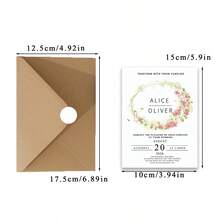 20pcs Customized Wedding Invitations, Rustic Engagement Graduation Birthday Cards, Personalized Bride Gifts Announcement, Christmas, Ornamental Fashionable, High-Quality, Stylish, Exquisite Custom, Personalized, Unique Ideal Gifts, Funny, Kawaii, Y2K, Stylish, Unisex, Casual, Custom, Personalized, Unique, Customized, Ideal Gifts For Her, Boyfriend, Girlfriend, Family, Friends, Funny, Kawaii, Y2K, Stylish, Unisex, Casual, Custom, Personalized, Unique, Customized, Ideal Gifts For Her, Boyfriend, Girlfriend, Family, Friends - Multicolor - View 13