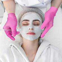 20/50/100只装粉色一次性丁腈手套，适用于家居清洁、擦拭桌子、美容沙发、纹身、厨房清洁，无粉，不含乳胶 - 深粉紅色 - 查看 6