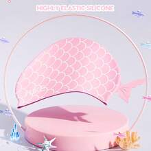 1 件青少年硅胶游泳镜和泳帽 - 防雾、防漏、舒适贴合，适合男孩和女孩，是水上运动的理想选择 - 彩色 - 查看 5