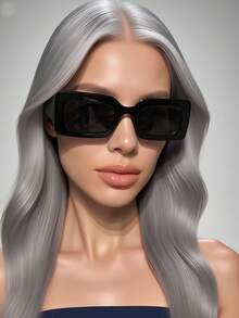 5 Peças Óculos de Moda Retangulares Femininos, Óculos de Sol Elegantes e Casuais Coloridos, Feitos de Materiais de Alta Qualidade, Confortáveis de Usar, Adequados para Festas, Festivais, Viagens ao Ar Livre, Caminhadas, Fotografia, Vestuário Feminino, Presentes de Negócios Casuais, Acessórios de Praia, com Função de Proteção contra Vento e Areia, Uso em Todas as Estações. Formato Retangular