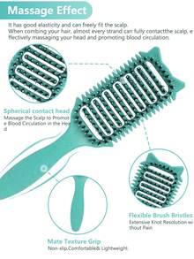 Hair brushes-EU+UK 这款卷发造型湿发梳采用柔软的梳齿，有效减少拉扯头发，帮助保持自然蓬松的卷发效果。圆形梳齿设计男女皆宜，是打造完美发型的理想之选。 - 彩色 - 查看 5