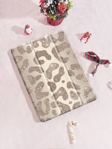 Dark Pink Glitter Leopard IPad Case Compatible With Apple IPad Air 11 (2025 M2) / IPad 11th Gen 11" (A16 2025) / IPad 10th Gen 10.9" - Cute Protective Cover With Pencil Holder, Trifold Stand, Auto Sleep/Wake, Lightweight Shockproof - Pastel Colors For Girls & Creatives - Multicolor - View 10