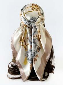 1pc Bandana Floral Print Fashion Scarf, Headband, Neckerchief - Multicolor - View 14