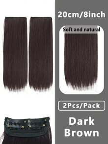 1 件女士隐形无缝假发，厚实蓬松的假发片，基本款接发片，用于增强侧面和头顶的头发