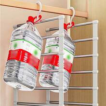 1pc Portable Storage Hanger, Multi-Functional Pants Rack, Foldable Stainless Steel Pants Rack, Multi-Layer Seamless Pants Rack Clips, Lightweight Space-Saving Closet Hanger Pants Rack, Suitable For Dresses, Pants, Shoes, Jeans, Underwear, Skirts - Multicolor - View 11