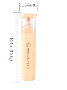 6-Piece Fluorescent Highlighter & Marker Set | Pastel Macaron Hues | Smooth-Flowing For Drawing, Marking & Note-Taking | Vibrant & Soft Colors For School, Office & Creative Use,For School Supplies,Back To School