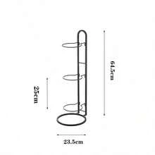 1 件金属易组装球类收纳架，室内碳钢篮球收纳架放球足球收纳篮放置架排球架支架节省空间家庭卧室客厅学校，多层篮球收纳架带大圆形底座 - 坚固的金属运动球类收纳架可容纳篮球、足球、排球 - 有多种尺寸可供选择 - 彩色 - 查看 7