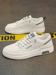 男士百搭休闲运动鞋，简约一脚蹬鞋，防滑，适合所有季节 2000 年代风格 - 米色 - 查看 2