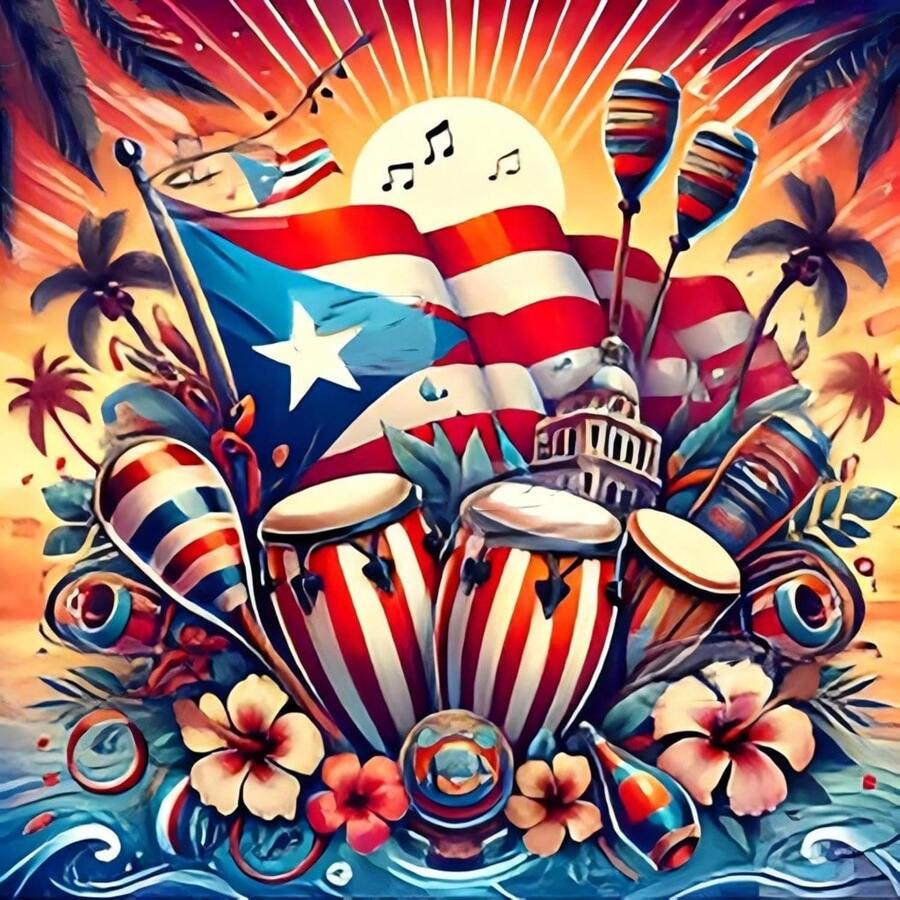 Nature-Inspired 5D Diamond Painting Kit, Blossom Lane & Landscape Full Drill Rhinestone Art For Home Decor - Independence-G7577 - 查看 1