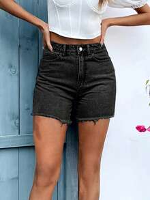 Mobula Sound Plus Size Women's Casual Fashion Elastic Skinny Jeans Black Summer - Black - View 3