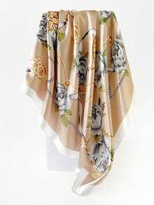 1pc Bandana Floral Print Fashion Scarf, Headband, Neckerchief - Multicolor - View 11