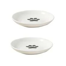 shuo ni mao yi 寵物陶瓷碗北歐貓碗高足陶瓷貓食碗小吃可預防頸椎病和翻轉貓食碗餵食托盤 - 彩色 - 查看 27