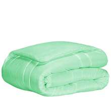 200 Thread Count Natural Cotton Queen Comforter Soft Touch - 綠色 - 查看 8