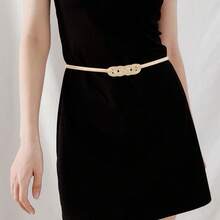 Multineos Comercial Women's Elastic Metal Belt Buckle Model Fashion Blogger - 金色 - 查看 6