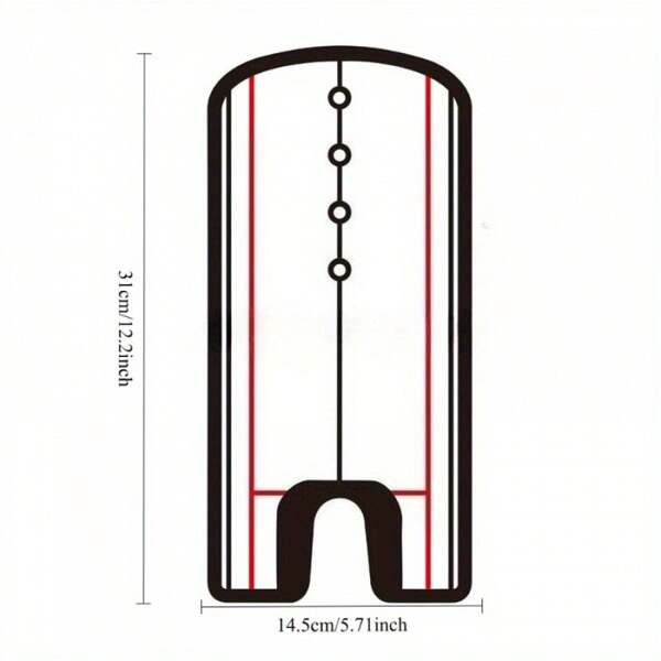 Portable Golf Putter Alignment Mirror - Compact 5.7" Portable Practice Training Aid With Red Alignment Line, Lightweight Design For Indoor/Outdoor Use On Putting Mat, Functional Golf Accessory, Sturdy Construction
