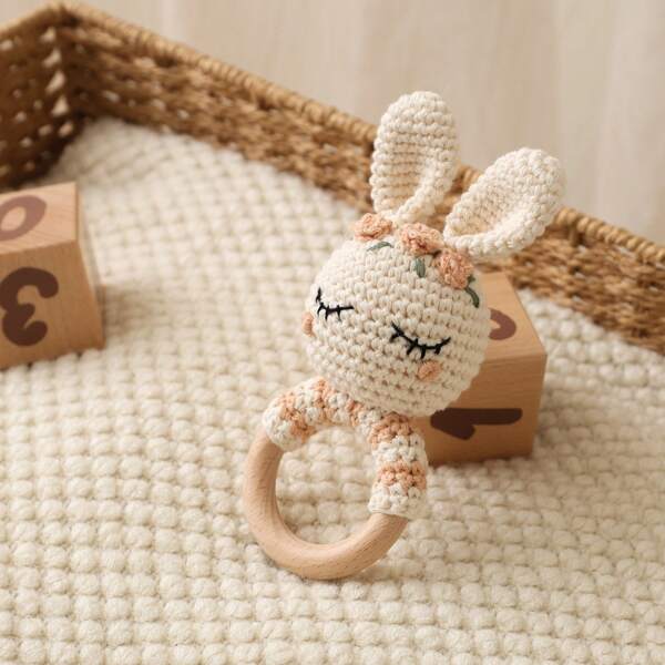 Handmade Woven Rattle Toys, Multi-Color/Animal Shaped Rattle Toys, Suitable For 0-3 Years Old, Baby Sleep Aid, Newborn Commemorative Gift, Baby Shower Gift, Parent-Child Interactive Toys