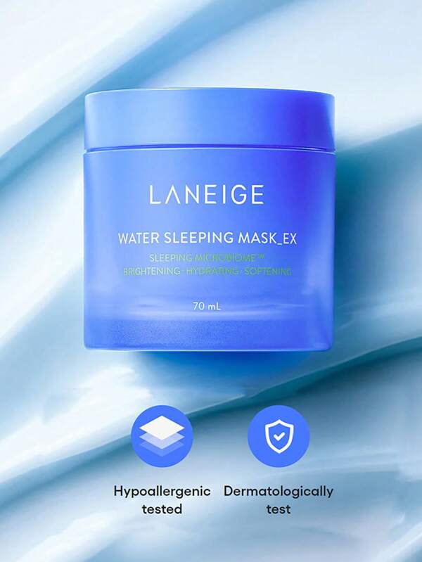 Laneige Mascarilla de dormir con agua EX 70ml/2.3fl.Oz. Humectante para aclarar el cutis - Para el cuidado nocturno de la piel - Mascarilla para usar por la noche