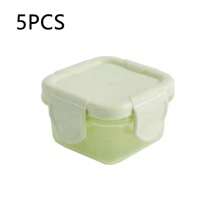 5个装迷你食品储存容器，婴儿和儿童餐盒 - 彩色 - 查看 7