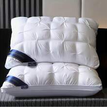 2PCS Luxury Neck Support Pillow - Five-Star Hotel Quality Pillow, High-Density Non-Collapse Core, 74x48cm, For All Seasons - White - View 4
