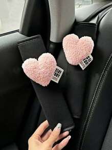 Car Seat Belt Shoulder Pad, Fiber Material, Car Seat Belt Shoulder Pad, Suitable For All Year Round - Multicolor - View 2