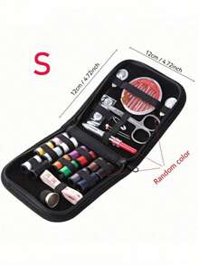 1 Set Bolsa de almacenamiento de kit de costura portátil, kit de herramientas de tejido a mano para el hogar, caja/kit de costura de viaje
