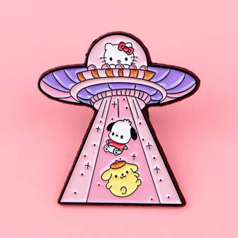 Sanrio 可爱珐琅别针 翻领别针 背包上的徽章 女士胸针 衣服礼物 珠宝 时尚配饰