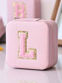 1 Stück Schmuckkasten (A-Z Buchstaben) Schmuckkasten, Aufbewahrungsbox, Schmuckablage, Ohrring Halskette Aufbewahrungsregal, Aufbewahrungsschale, tragbarer Reise-Schmuckkasten, saisonale Aufbewahrung für Herbst/Winter, Ring Ohrring Halskette Aufbewahrungsbox, Präsentationsständer - Geeignet als Geschenkbox für Mädchen und Damen, Halloween Geschenkbox, Weihnachtsgeschenkbox