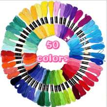 250 Colors Cross Stitch Thread, 200 Colors Embroidery Thread, 150 Colors Polyester Embroidery Floss, Handmade Beginner DIY Weaving Supplies, Random Colors