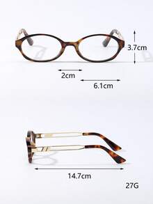 1 Cặp kính mắt mèo gọng kim loại nhỏ dành cho nữ phong cách đường phố cổ điển cá tính không cần toa, phù hợp làm phụ kiện trang phục hàng ngày - Trong sáng - Xem 5