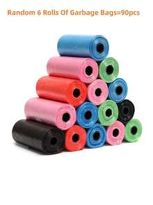 90pcs/6rolls Disposable Mini Trash Bags, Desktop Cleaning Garbage Bags, Bagged Kitchen Storage Small Trash Bags, Bathroom Kitchen Office Restaurant Cleaning Plastic Bags(Trash Bag Size 30*22cm When Unfolded) - Multicolor - View 10