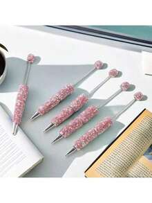 5pcs DIY Bead Pen New Full Diamond Bead Pen Creative Pen Bead Pen - Màu xanh lam - Xem 5