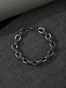 1pc 10mm Diamond Texture Handmade Double Pearl Couple Bracelet, Non-Fading, European And American Cross-Border Popular Couple Embossed Bracelet, Suitable For Couple Daily Wear