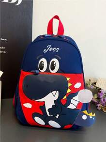 Zaino personalizzato con nome personalizzato o messaggio di vacanza. Personalizza il tuo zaino. Zaino leggero, alla moda, carino, kawaii e versatile con più tasche, con stampa tridimensionale di unicorno o dinosauro. Molto adatto per le ragazze.